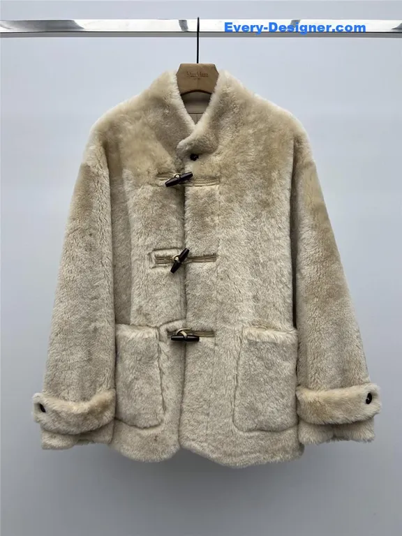 Maxmara mid-length shearling coat